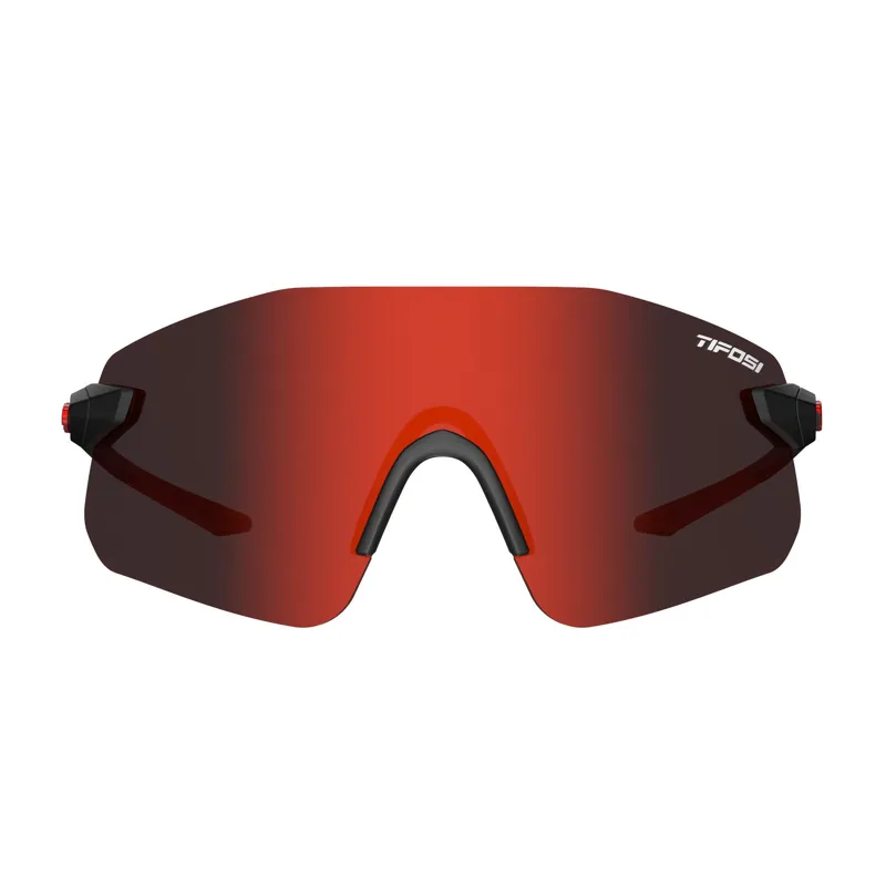 Tifosi Vogel SL Single Lens Sunglasses - Matte Black/ Smoke Red-2