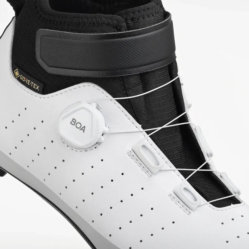 Fizik Tempo Artica R5 GTX Clipless Waterproof Road Boots - White-8