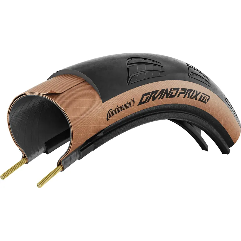 Continental Grand Prix TR Road Bike Tyres - Black/ Transparent-2