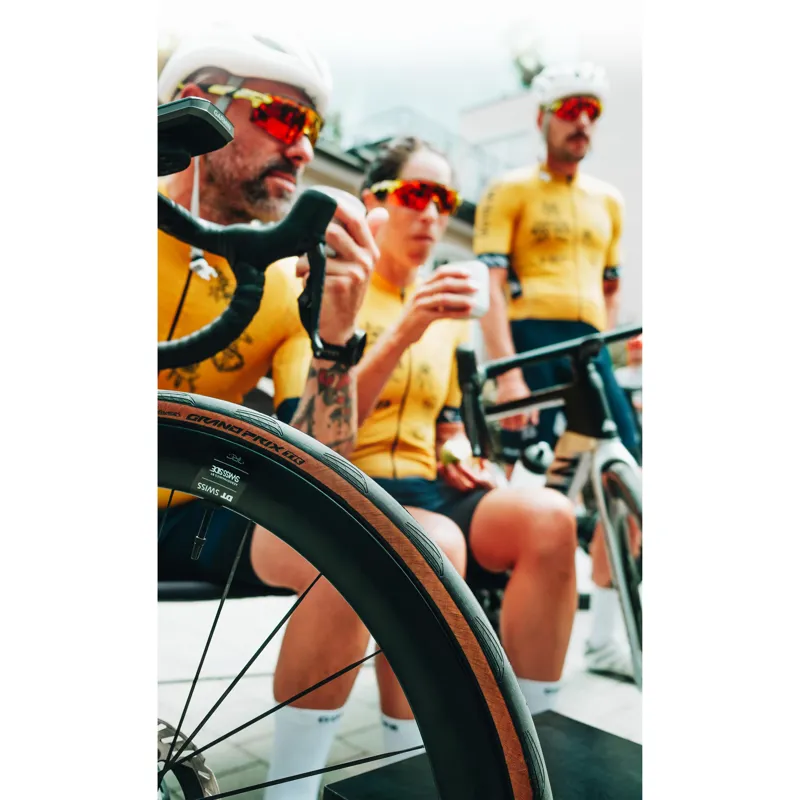 Continental Grand Prix TR Road Bike Tyres - Black/ Transparent-3