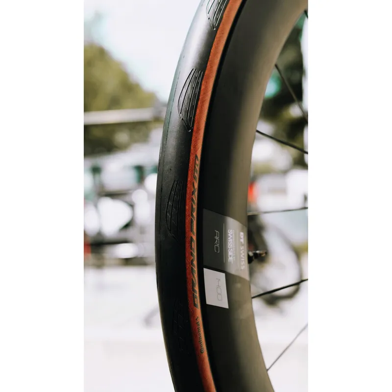 Continental Grand Prix TR Road Bike Tyres - Black/ Transparent-5