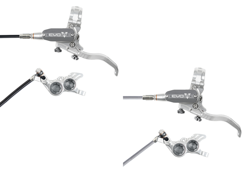Hope Tech 4 Evo GR4 Disc Brakes - Silver / Smoke