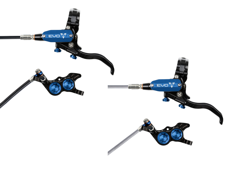 Hope Tech 4 Evo GR4 Disc Brakes - Black/ Blue