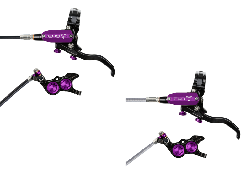 Hope Tech 4 Evo GR4 Disc Brakes - Black/ Purple