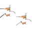Hope Tech 4 Evo GR4 Disc Brakes - Silver / Orange