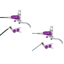Hope Tech 4 Evo GR4 Disc Brakes - Silver / Purple