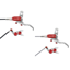 Hope Tech 4 Evo GR4 Disc Brakes - Silver / Red
