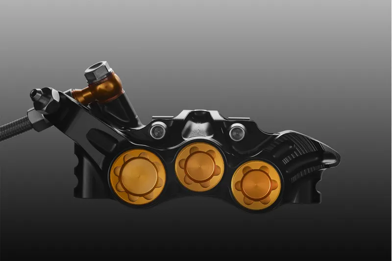 Hope Evo V6Ti Mono Edition Limited Disc Brake Sets - Black/ Gold-3