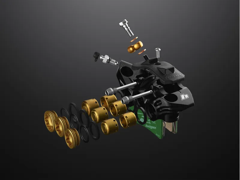 Hope Evo V6Ti Mono Edition Limited Disc Brake Sets - Black/ Gold-5