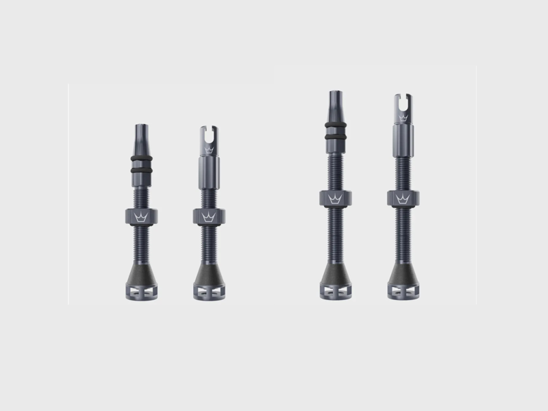 Peaty's Holeshot Fast FlowTubeless Valves - Slate Grey
