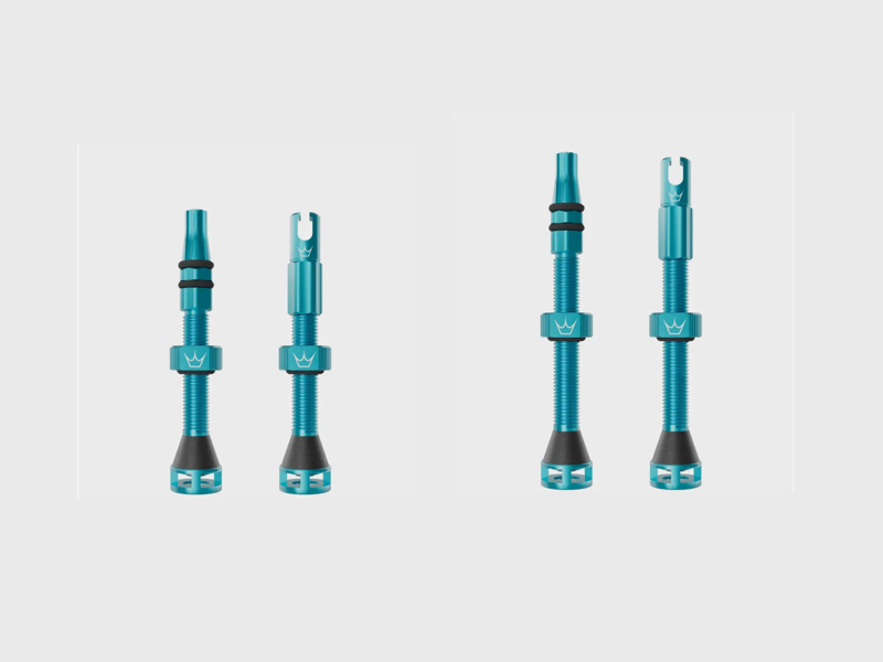 Peaty's Holeshot Fast Flow Tubeless Valves - Turquoise Blue
