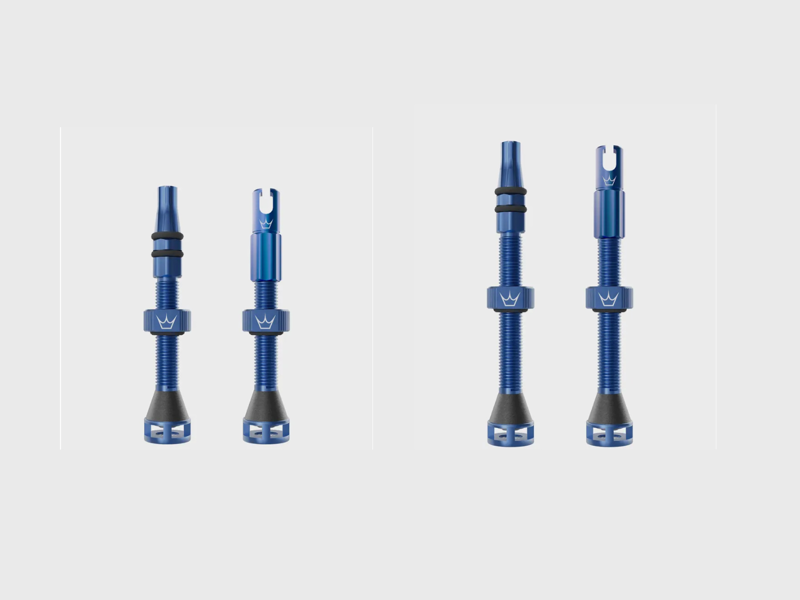 Peaty's Holeshot Fast Flow Tubeless Valves - Navy Blue