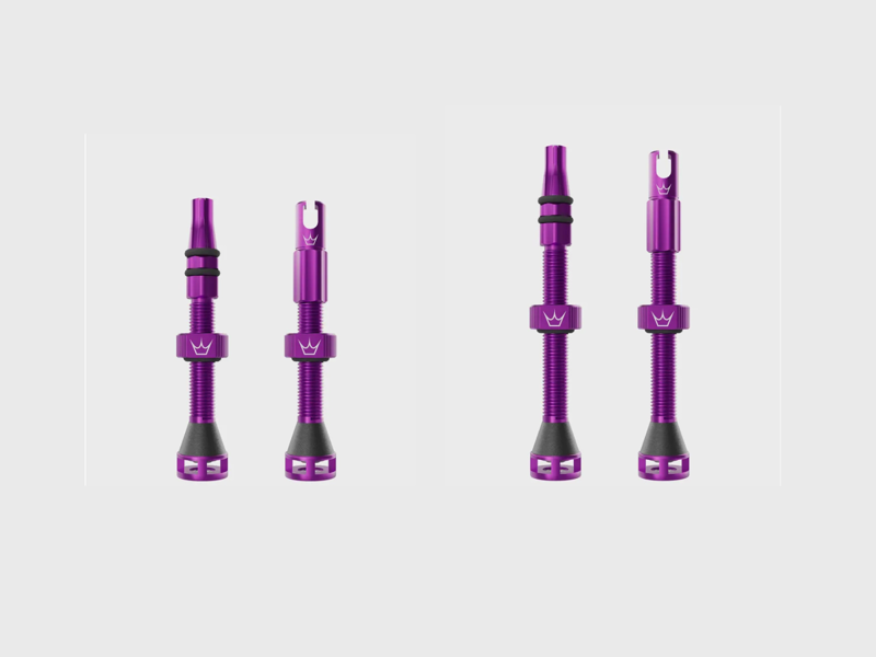 Peaty's Holeshot Fast Flow Tubeless Valves - Purple