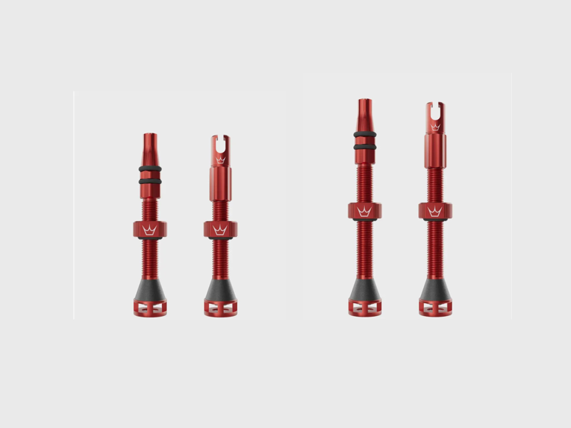 Peaty's Holeshot Fast Flow Tubeless Valves - Red