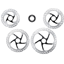 Shimano CL-700 Icetec Centerlock Disc Rotors External Lockring - Silver/ Black