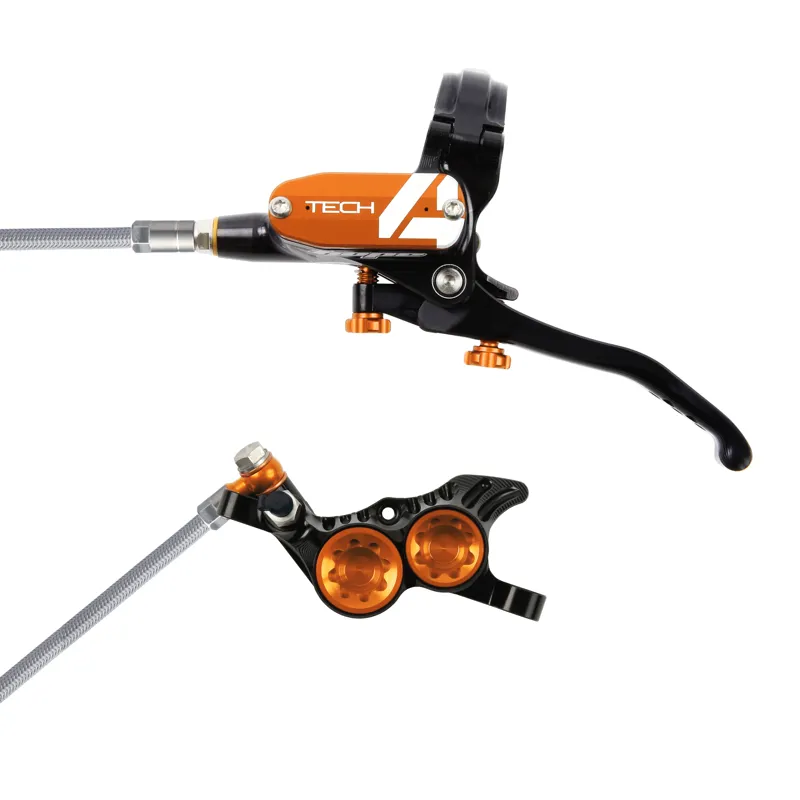 Hope Tech 4 V4 Disc Brakes Black Orange
