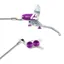 Hope Tech 4 E4 Disc Brakes - Silver/ Purple