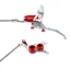 Hope Tech 4 V4 Disc Brakes - Silver/ Red