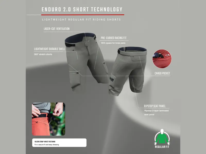 Leatt MTB Enduro 2.0 Shorts - Black-4