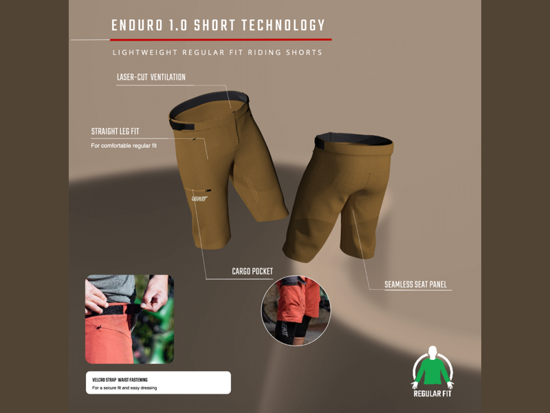 Leatt MTB Enduro 1.0 Shorts - Black-4