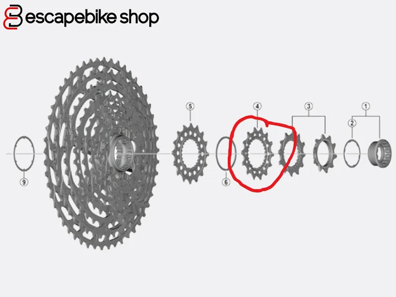 Shimano CS-M9100 Sprocket 14 Teeth - Y1X414000