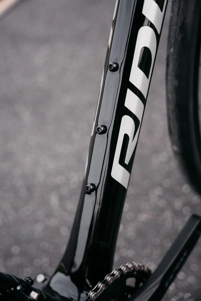 Ridley Yungstr GRX400 2x10 Kids Road Bike - Gloss Black/ Silver/ Red-3