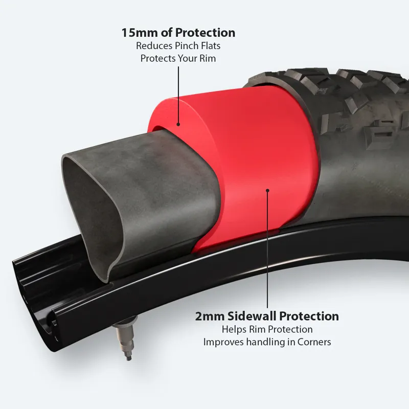 Tannus Armour Puncture Protection Tyre Liners 26 Inch - Red-1