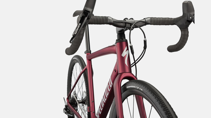 Specialized Diverge Comp E5 - Satin Maroon/Light Silver/Chrome/Clean-2
