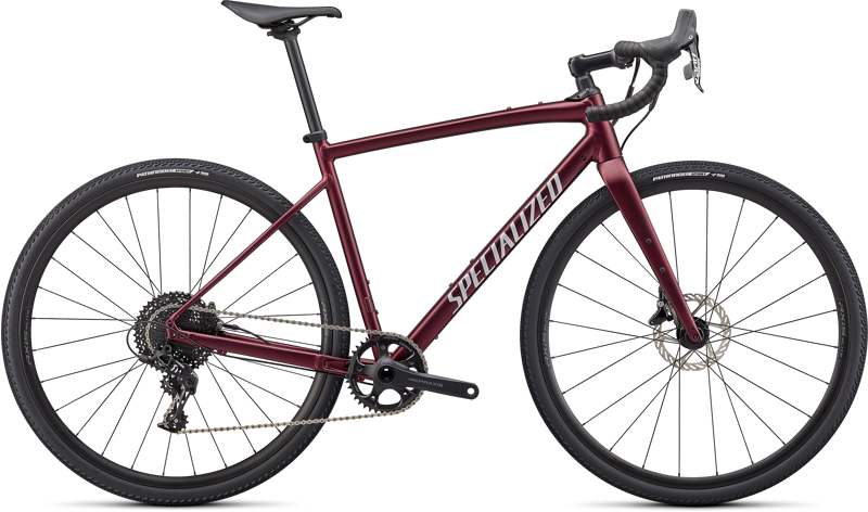 Specialized Diverge Comp E5 - Satin Maroon/Light Silver/Chrome/Clean
