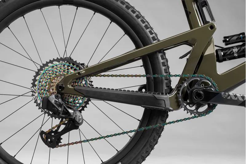 2022 Santa Cruz Bronson CC V.4 Frame - Gloss Moss / Blue-1
