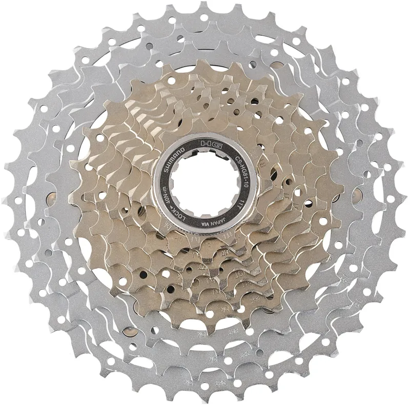 Shimano SLX HG81 Cassette - 10 Speed - Silver/ Nickel