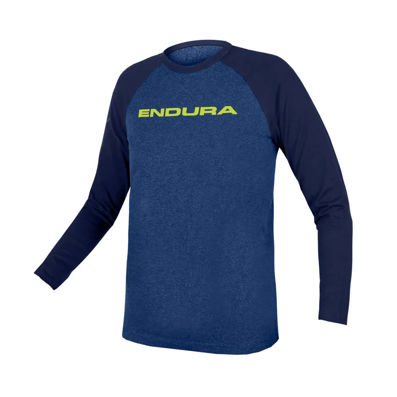 Endura Kids One Clan Raglan Long Sleeve Jersey - Blue