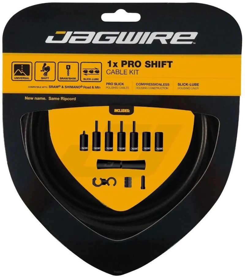 Jagwire 1X Pro Shift Gear Cable Kit - Gloss Black