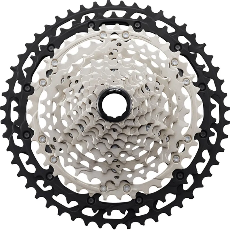 Shimano XT M8100 12 Speed Cassette - Silver/Black-1