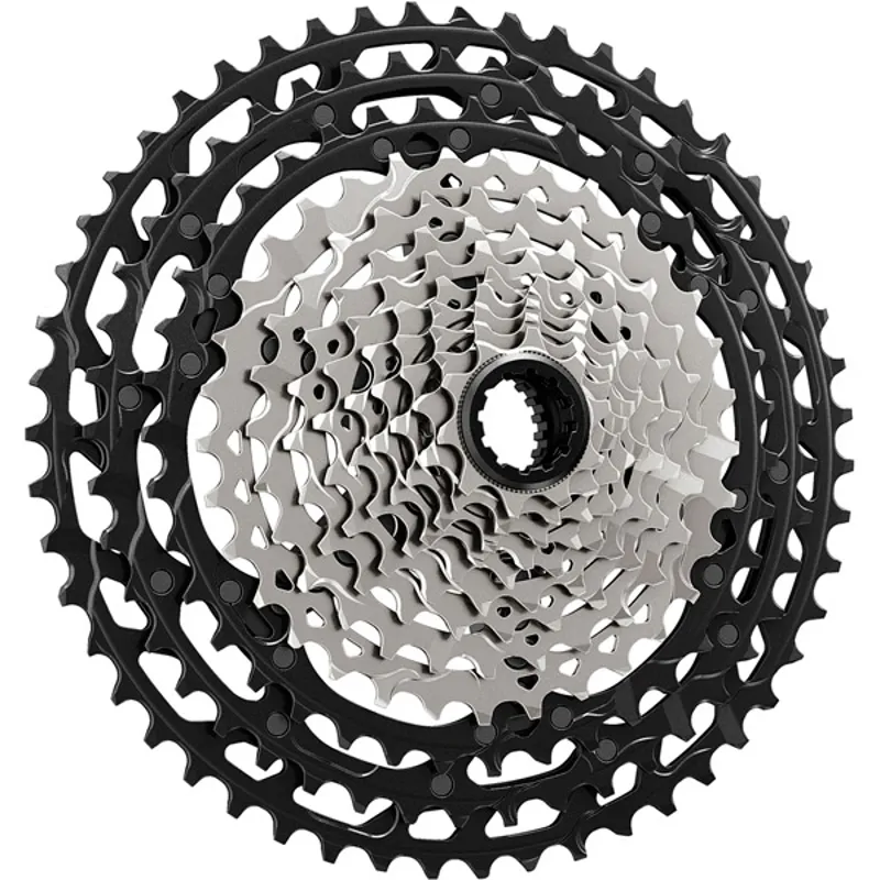 Shimano XTR M9100 12 Speed Cassette - Silver/ Black-1