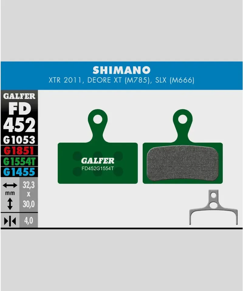 Galfer Pro Bike Disc Brake Pads - Green-11
