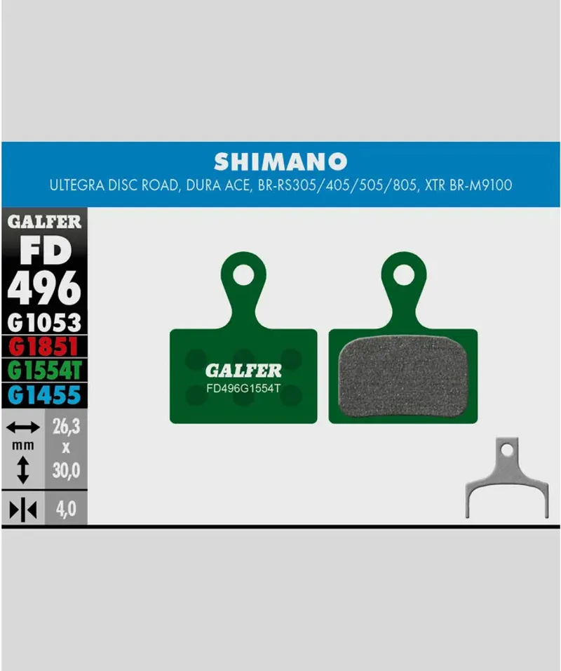 Galfer Pro Bike Disc Brake Pads - Green-4