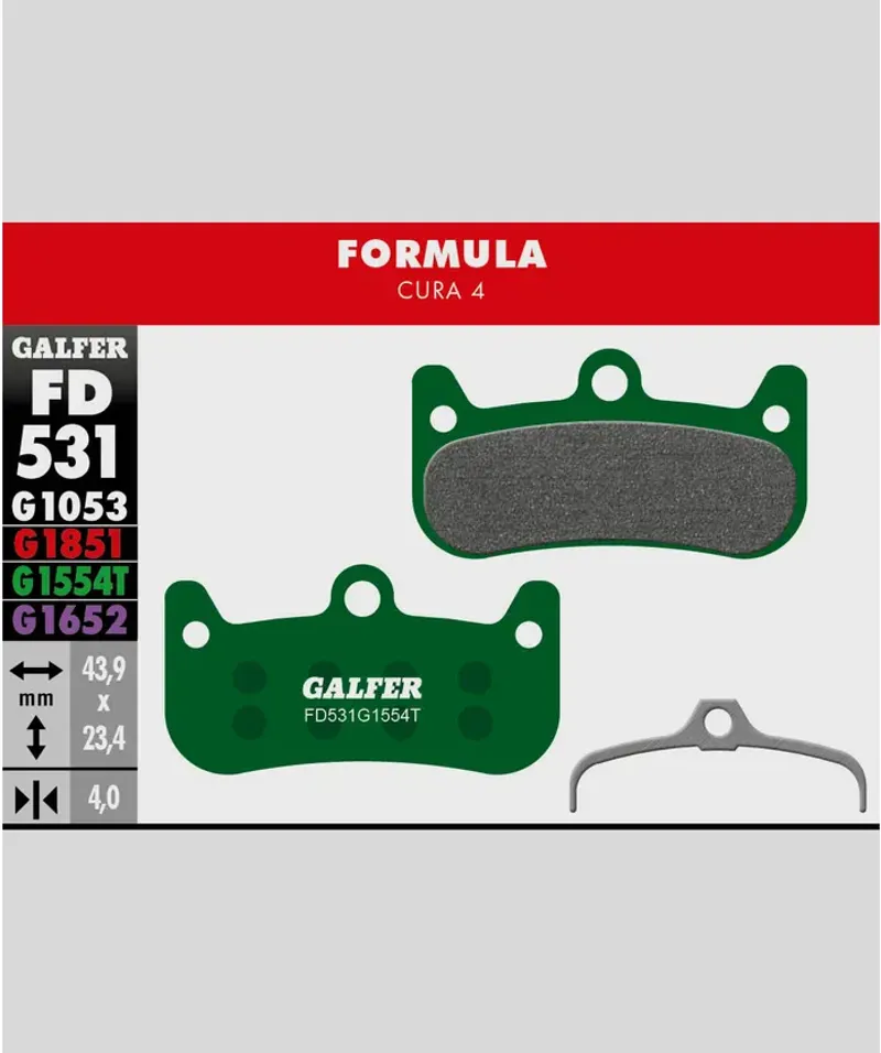Galfer Pro Bike Disc Brake Pads - Green-3