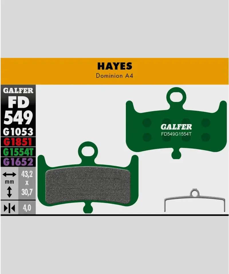 Galfer Pro Bike Disc Brake Pads - Green-2