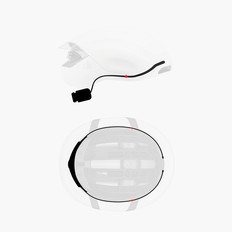 Fizik Kudo Aero Road Bike Helmet - Black-6