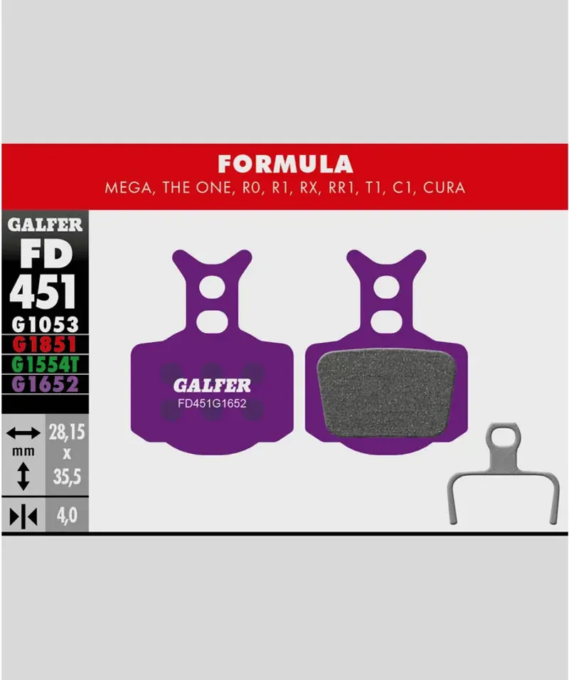 Galfer E-Bike Disc Brake Pads - Purple-11