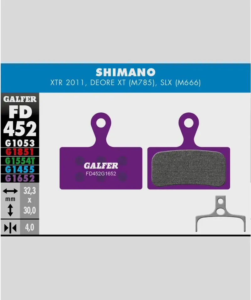Galfer E-Bike Disc Brake Pads - Purple-10