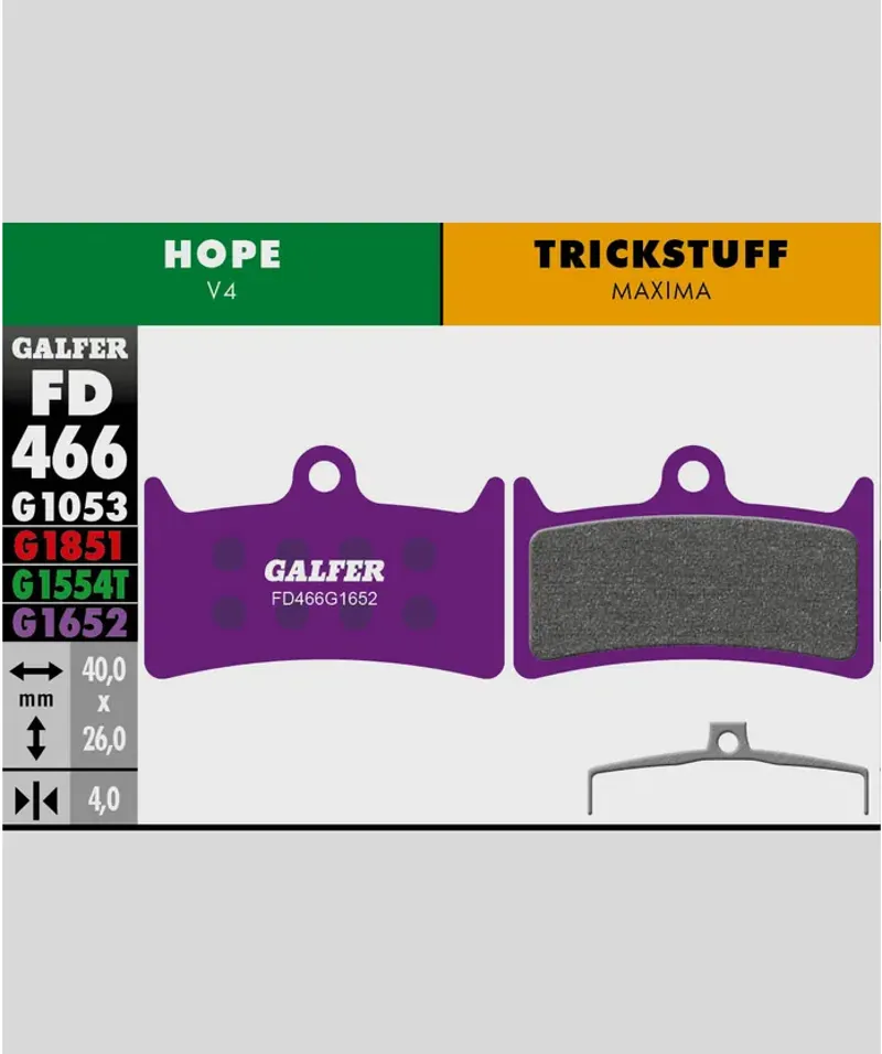 Galfer E-Bike Disc Brake Pads - Purple-7