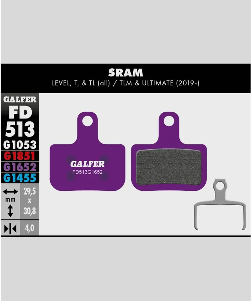 Galfer E-Bike Disc Brake Pads - Purple-4