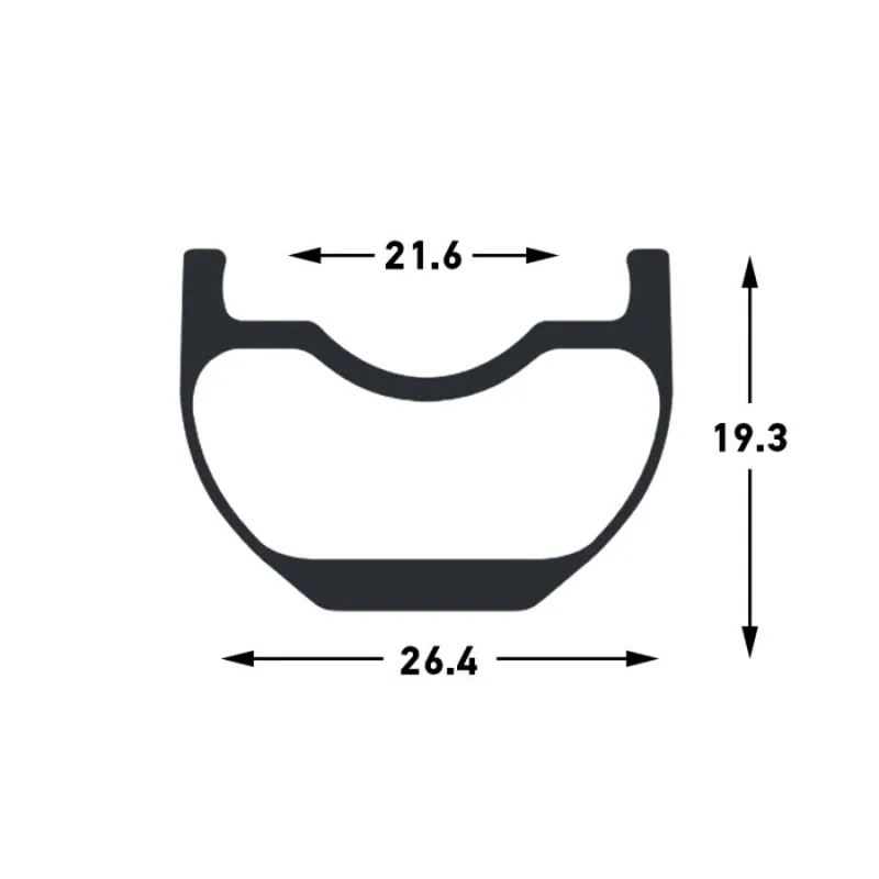 Stans NoTubes Grail CB7 Carbon Rim - Black-5