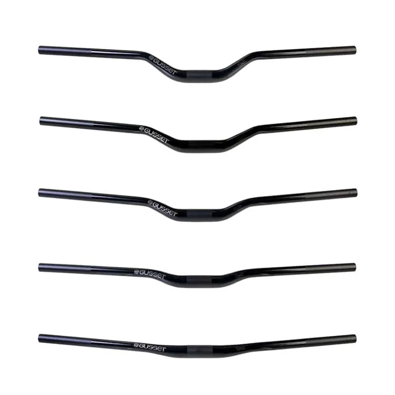 Gusset S2 31.8mm Alloy Riser Handlebars - Black