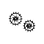 Hope 16/14T Jockey Wheels For SRAM Eagle T-Type - Pair - Black