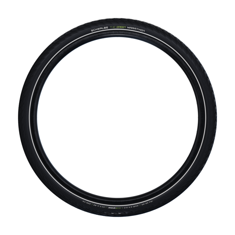 Schwalbe Green Marathon Hybrid Tyres - Black Reflective-1