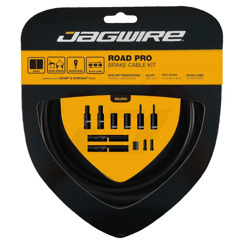 Jagwire Road Pro Brake Cable Kit - Stealth Black