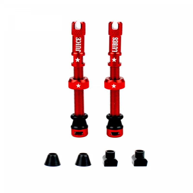 Juice Lubes Tubeless Valves - Red